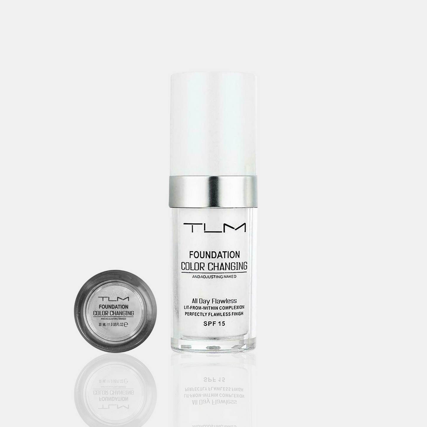 TLM COLOR CHANGING FOUNDATION +FREE 2-IN-1 ANGLED BRUSH